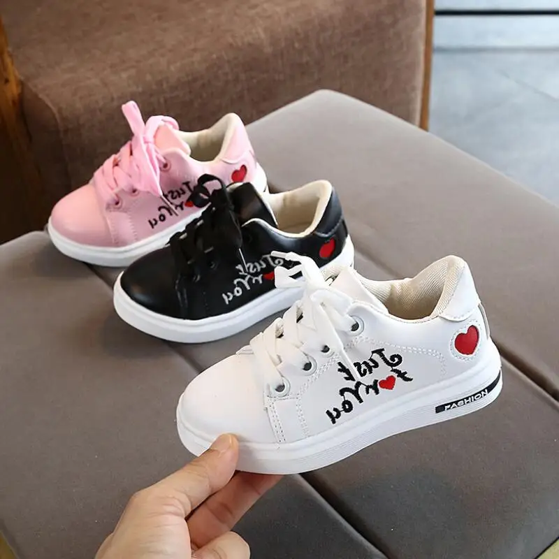 

Autumn girls shoes children sneakers 2019 new fashion wild students small white shoes boys breathable soft shoes Tree Wrasse
