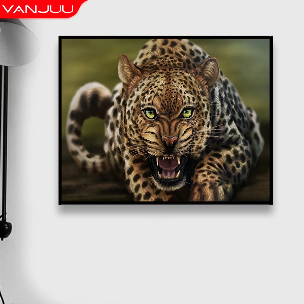 

5D Diamond Painting DIY Tiger Diamond Mosaic Animal Cross stitch kits Rhinestone Embroidery Mosaic Art Photo