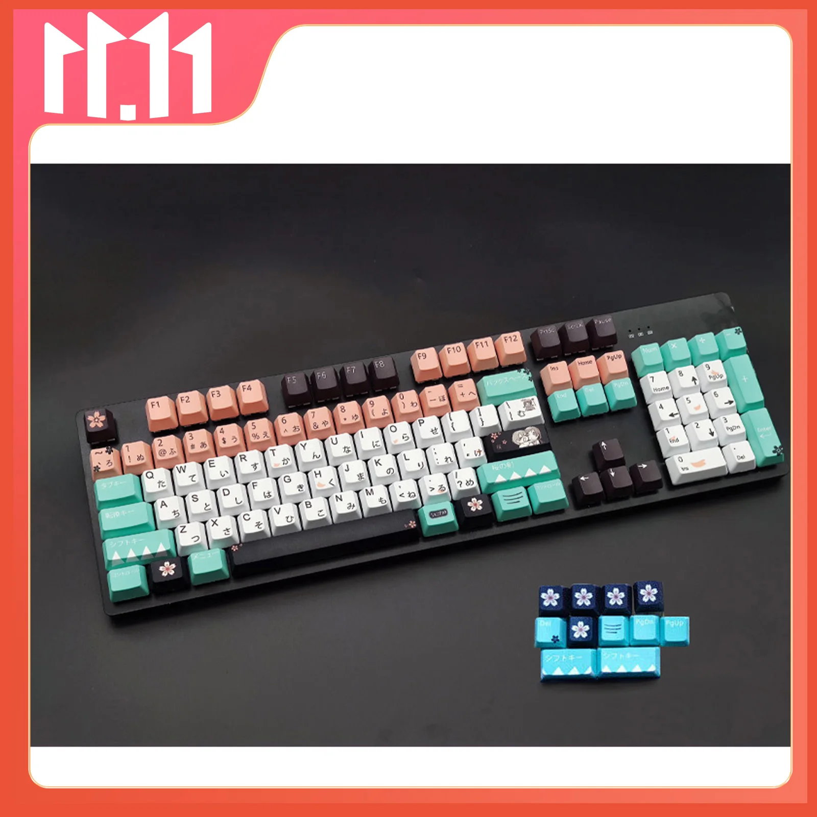 

Okita Souji Keycap OEM 104 PBT Japanese Key Caps For Cherry MX Keypad