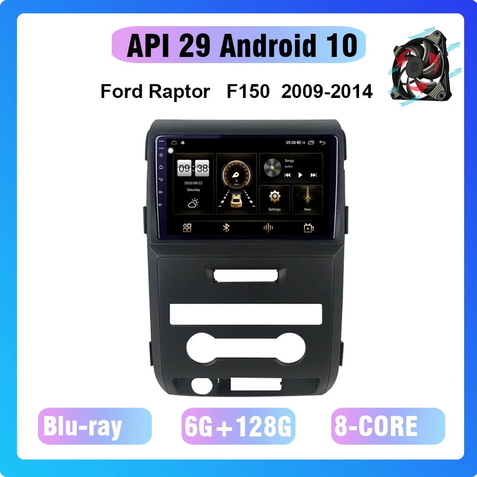 Автомобильный мультимедийный плеер для Ford Raptor F150 2009 2014 GPS навигация радио Android 10 6 +