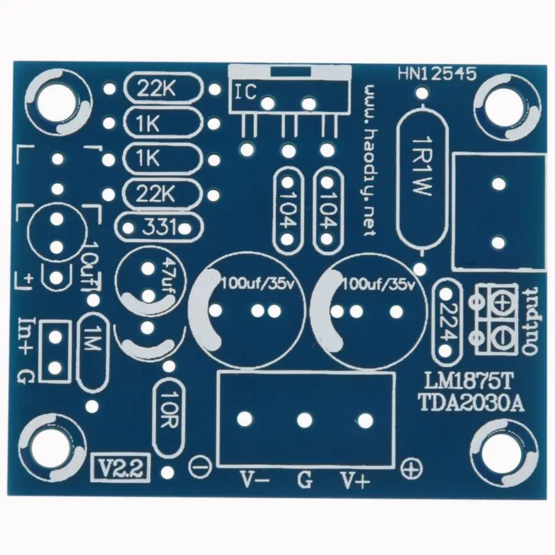 20 Вт LM1875T моно канал стерео аудио HIFI усилитель плата модуль DIY Kit|Операционные