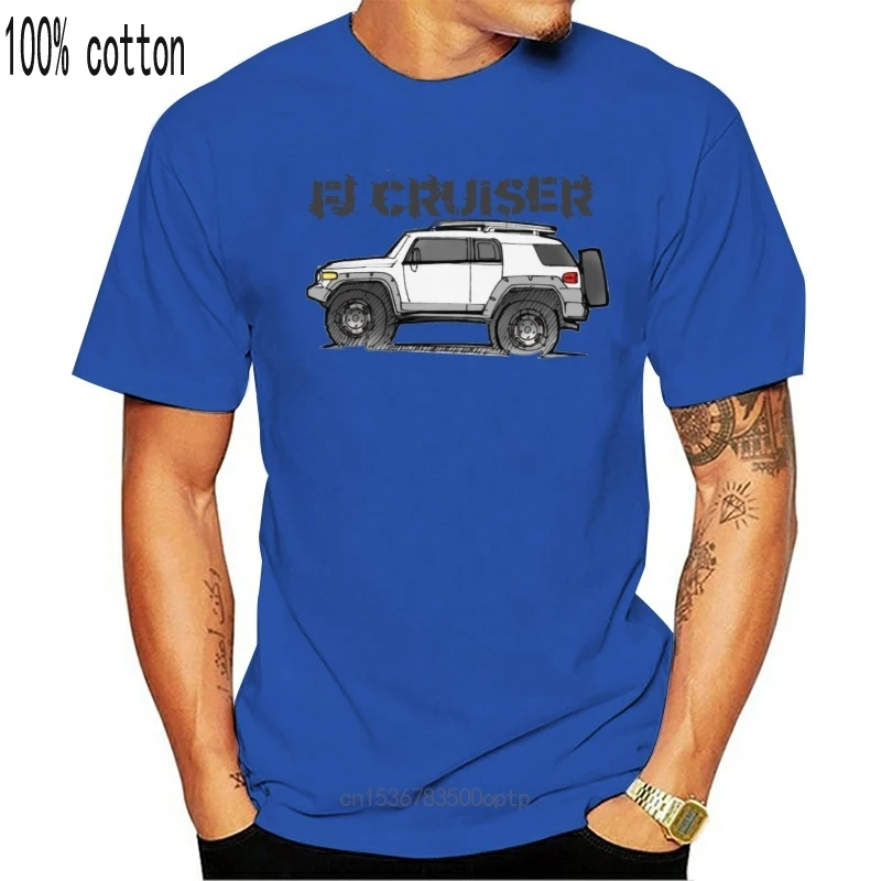 Новинка футболка Land FJ CRUISER SUV для внедорожников в винтажном стиле Мужская дышащая