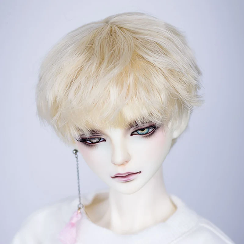 8 Allaosify bjd парик 1/3 1/4 1/6 высокотемпературный парик для мальчика короткие волосы кукольные парики с челкой модный тип стильные волосы BJD - Цвет: 8
