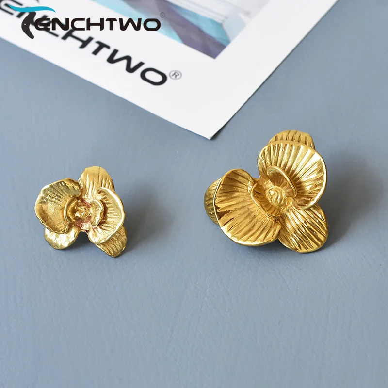 TENCHTWO Ретро латунь ручка для выдвижного ящика шкафа гардероба дверь тянет Золотой