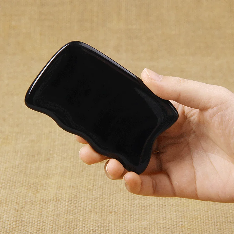 

Natural Horns Scraping Board Face Back Head Neck Point Massage Tools Full Body Gua Sha Therapy Health Care Supplies