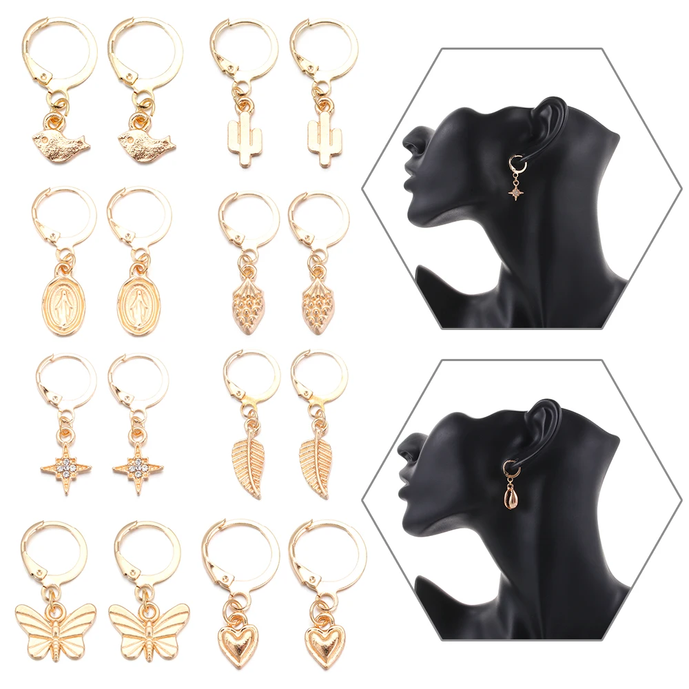 Новинка Модная бижутерия в подарок Маленькие Геометрические круглые серьги