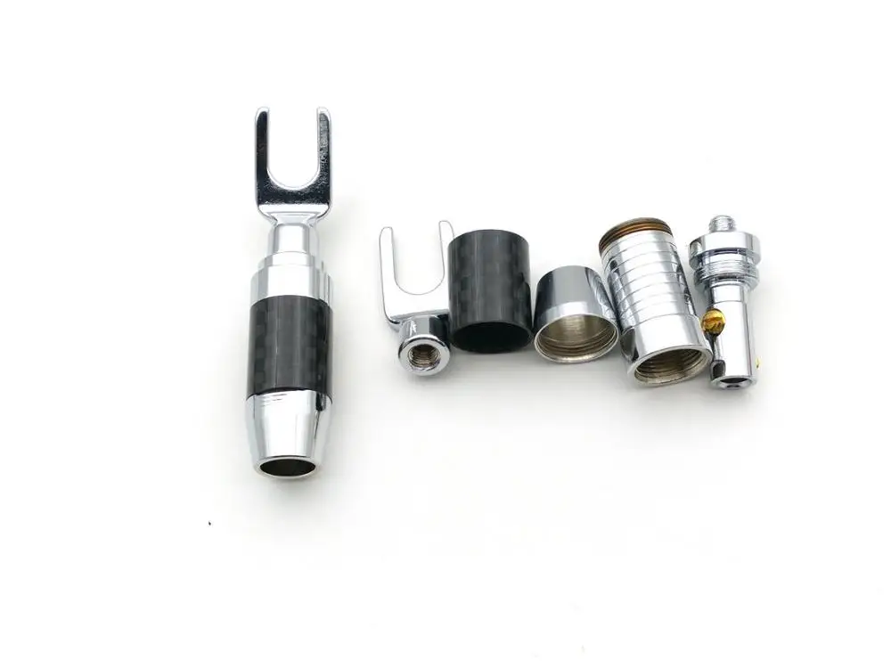 200 шт. медный родиевый динамик лопатка вилка банан штекер шуруп Тип аудио