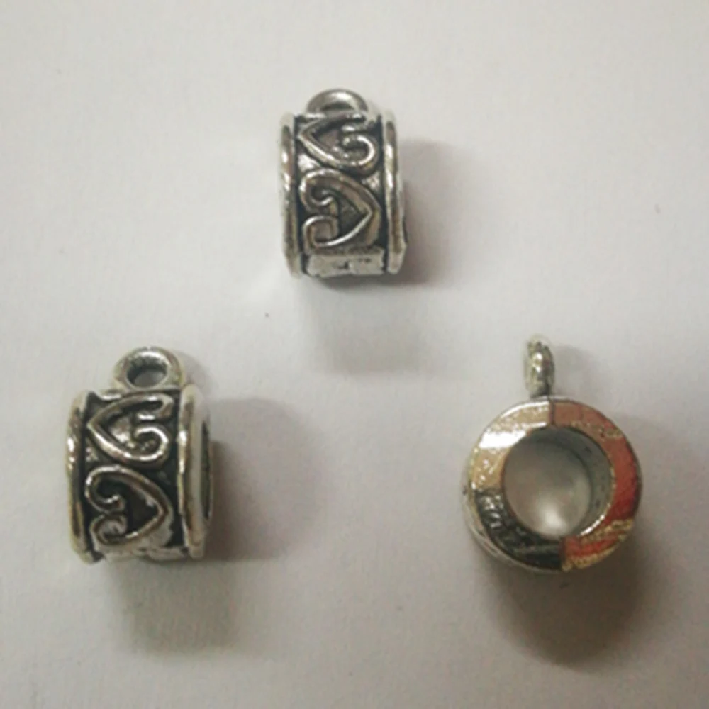 

Jewelry Findings Components Love Tee Button Bail Beads 7x13mm Hole Size 5mm 10pcs