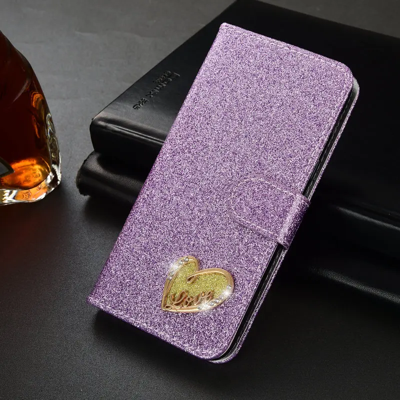 

Wallet Case for Huawei Honor 8X 8A 8C 8S 7A Pro 7X 7S Case Cover Glitter Leather flip Case for Huawei 8X Phone Cover Coque