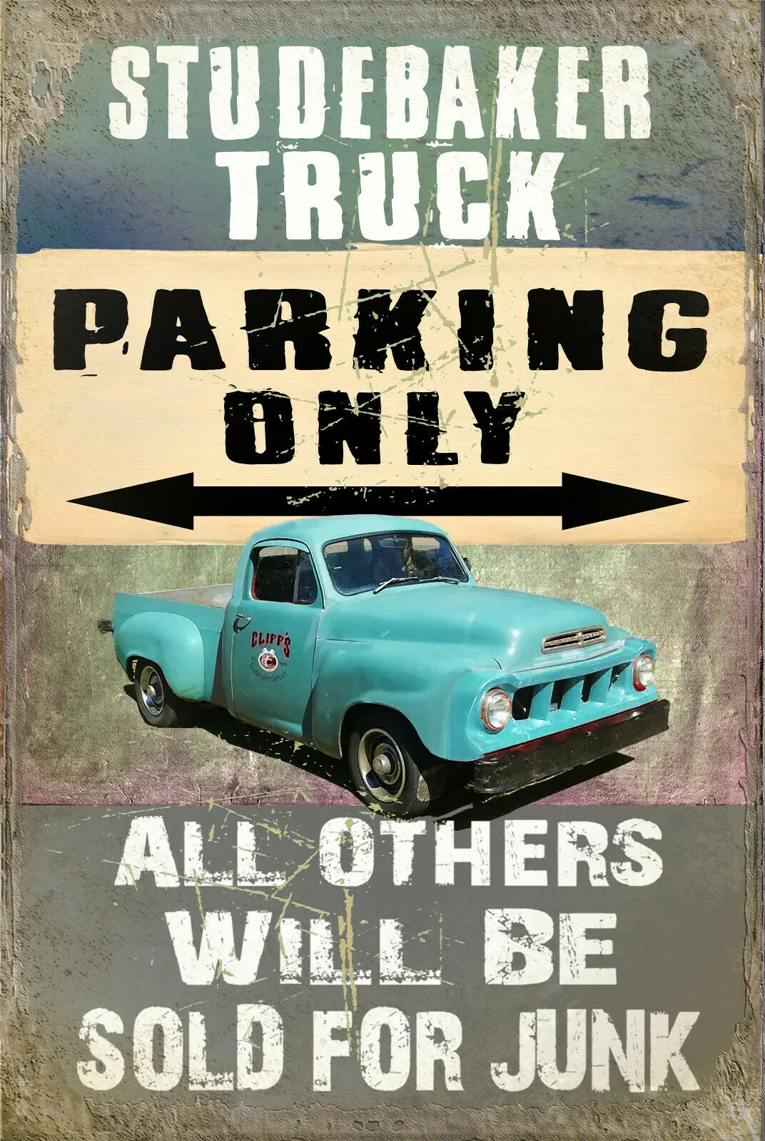 

Truck Parking Space Only Metal Tin Signage Old-fashioned Parking Lot Fashion Garage Wall Sticker Decorative Plaque 8x12 Inches