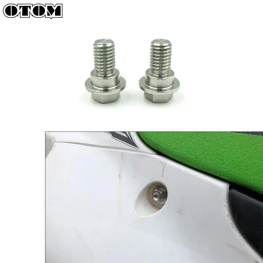 

OTOM Motocross M8*1.25 Seat Mount Bolts CNC 304 Stainless Steel Screws Nut For KAWASAKI KX125 KX250F KX450F KLX250R KLX450 KX500