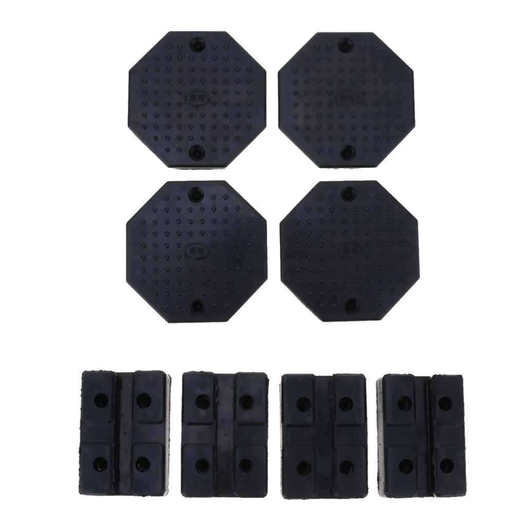 

8 шт., автомобильные резиновые переходники для защиты рамы, восьмиугольные и квадратные колодки с подъемом