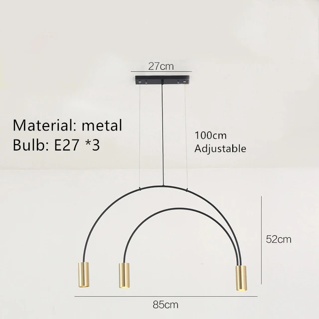 

Подвесной светильник IWP золотистый/черный 110-240В