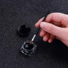 Подводка для глаз, косметика, водостойкая, стойкая, нерастекающаяся, черная, легко окрашиваемая, кремовая подводка для глаз, ручка с кисточкой, набор для макияжа TSLM1