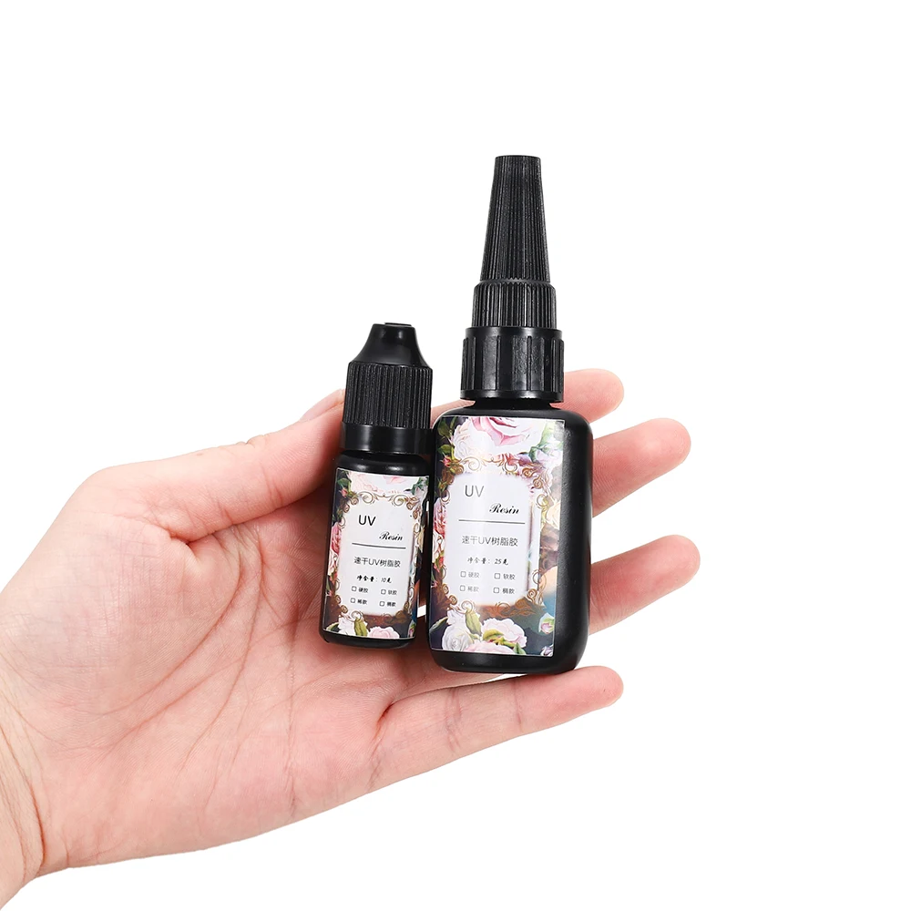 Прозрачная ультрафиолетовая Смола 10/25 г быстросохнущая Нетоксичная Солнечная