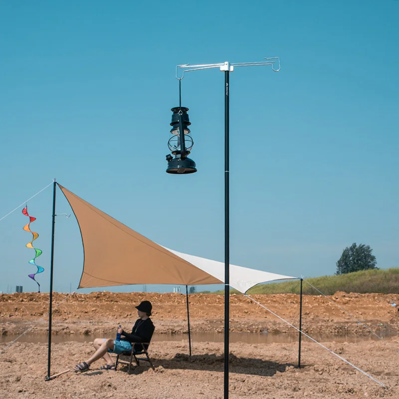 

Camping Folding Light Stand Shrink Outdoor Lantern Stand Height-Adjustable Ground Desktop Fixing Detachable Lantern Stand