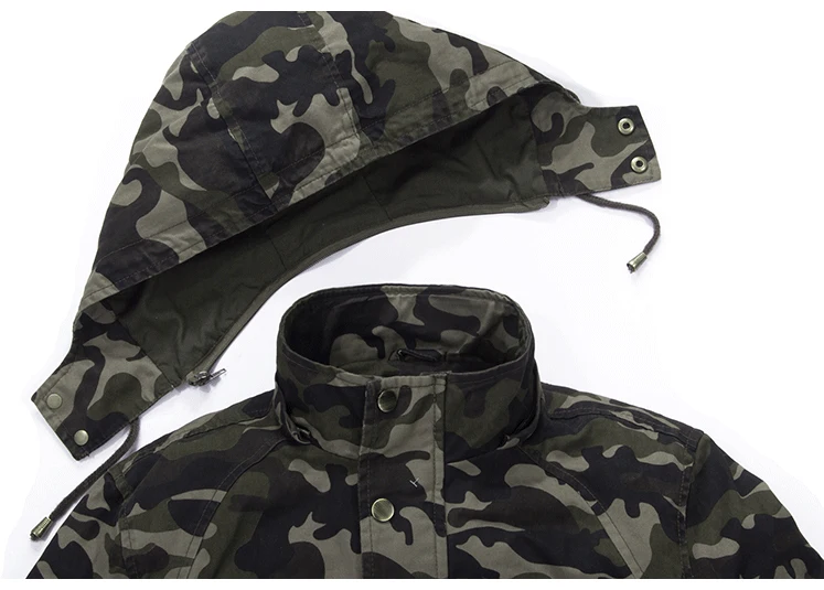 ReFire gear Осенняя теплая камуфляжная куртка с капюшоном мужская зимняя Ветровка Военная тактическая куртка камуфляжные повседневные штаны с карманами пальто