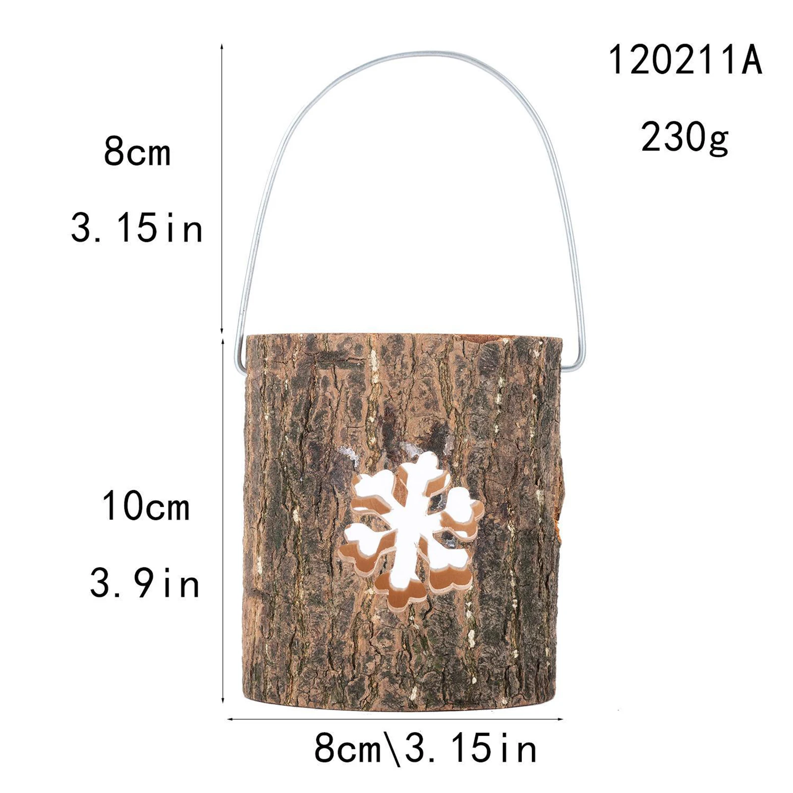 

Rustic Style Tea Light Candle Holder Christmas Wooden Candlesticks Holders Stand