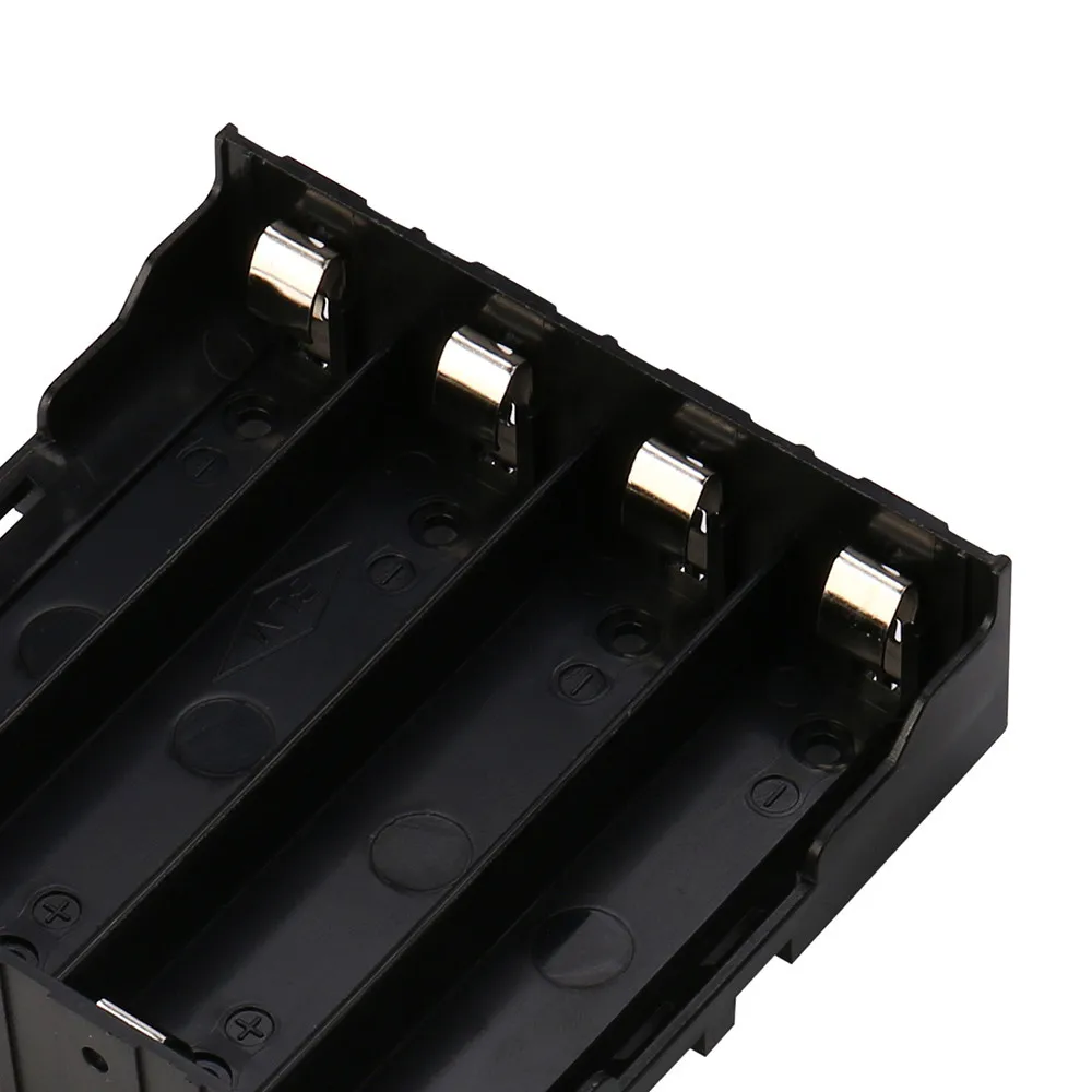 Черный пластиковый контейнер mosunx для 4 батарей 18650 чехол хранения слота DIY зажим с