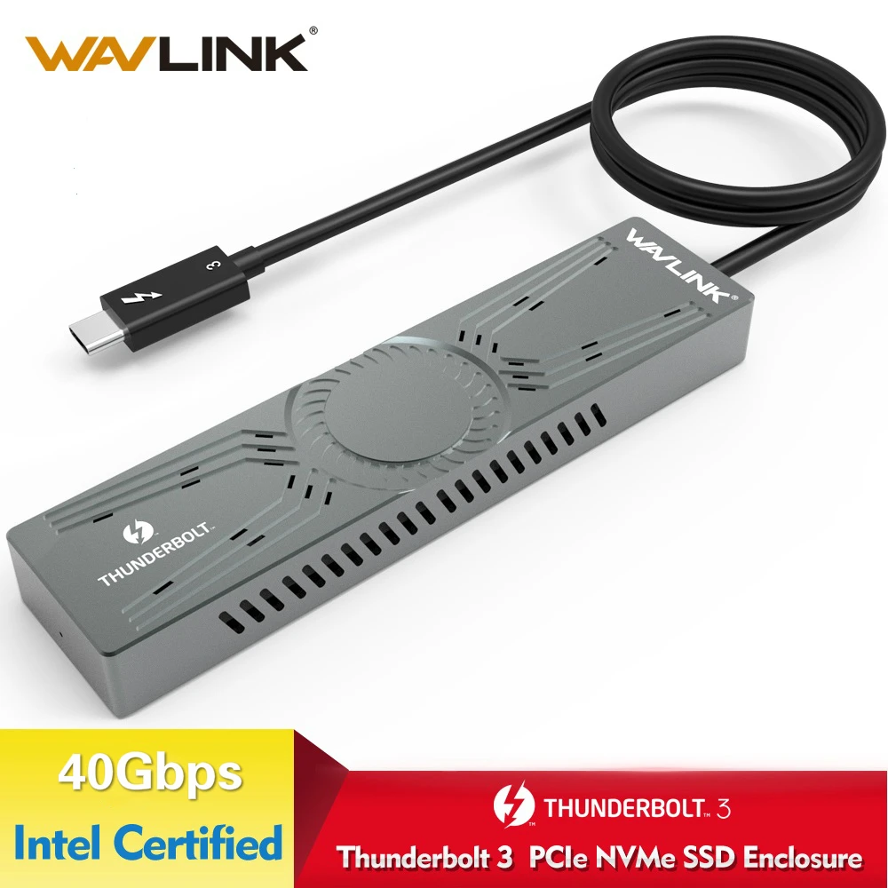 Wavlink Thunderbolt 3 адаптер NVME SSD корпус портативный PCIe NVME SSD жесткий диск внешний жесткий диск Быстрая передача данных