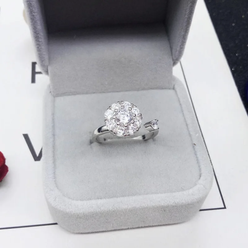 1 шт. нежное кольцо из стерлингового серебра S925 знаменитости с той же моделью