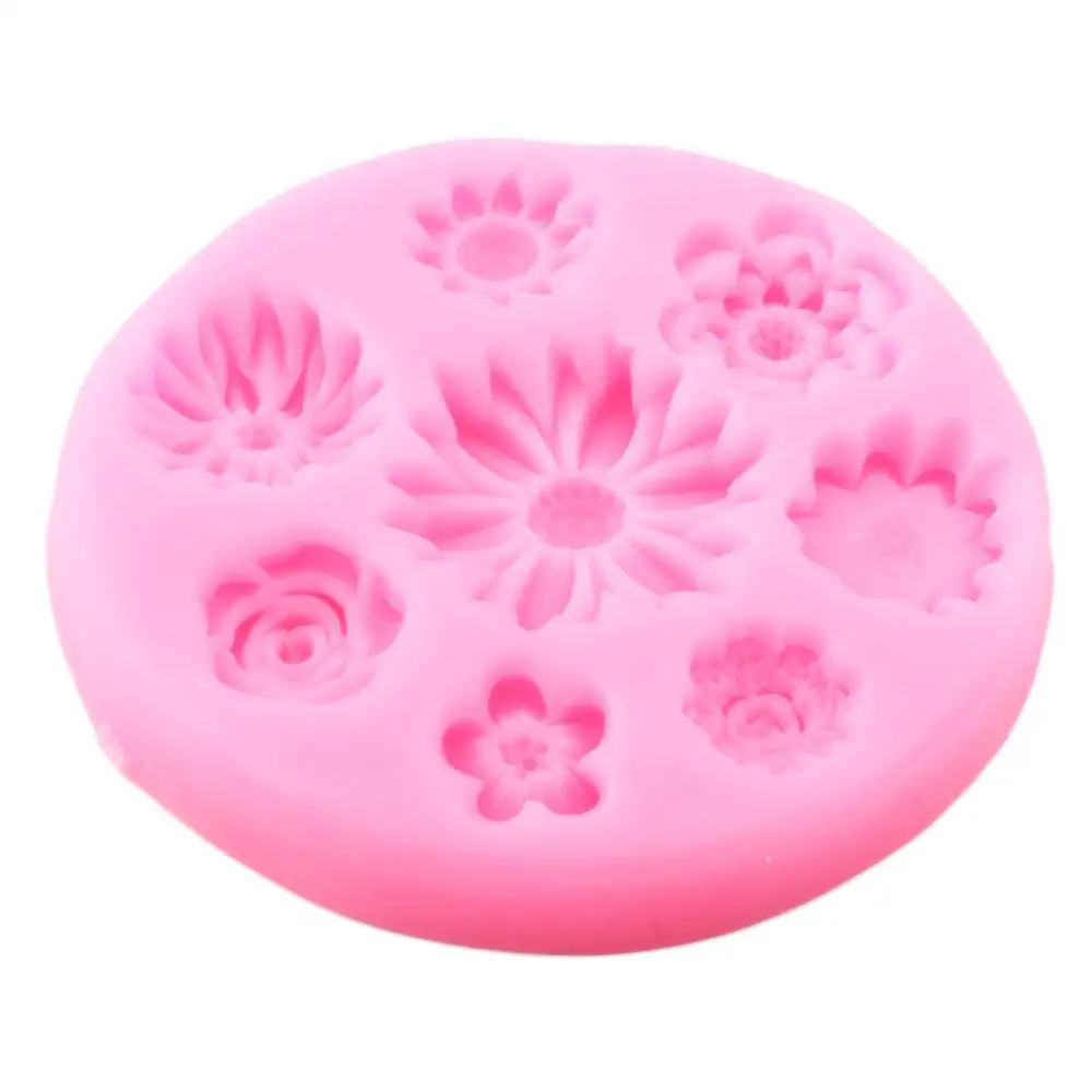 Силиконовая форма в виде ромашки подсолнечника кекс сделай сам Topper инструменты