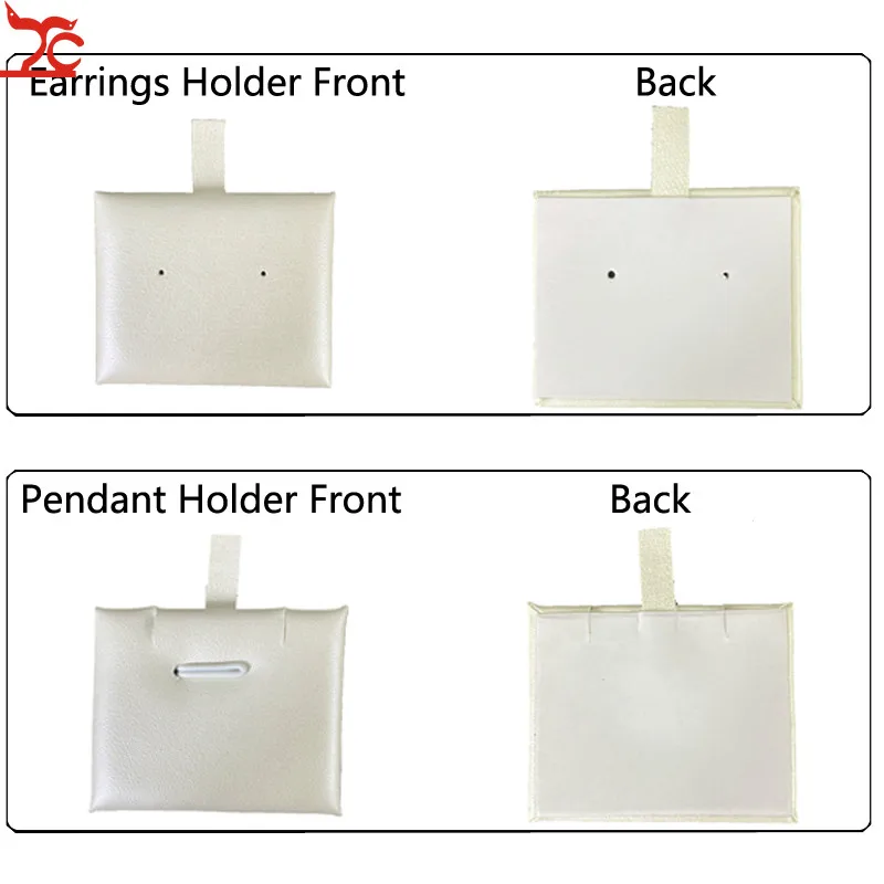 10 шт. Подвеска для сережек белая пуховая Карточка Чехол ювелирных изделий 5x4 см 2