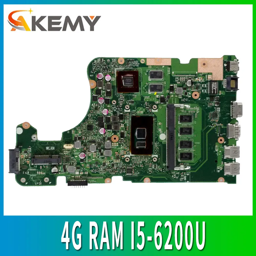 X555UJ материнская плата 4G RAM I5 6200U для ASUS X555UF F555U X555UB X555UQ X555U ноутбука тест