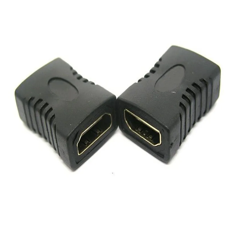 2 шт. HDTV разъем мама-гнездо Столярный высокоскоростной позолоченный