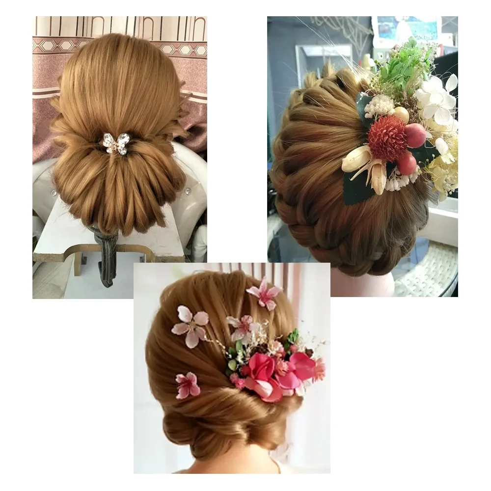 24 ''прически парикмахерские манекены голова невесты 60% настоящие волосы для