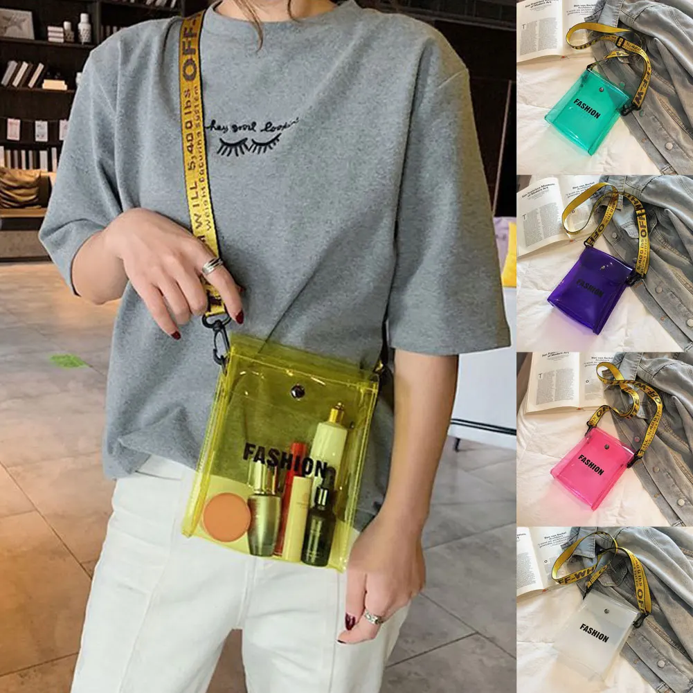 2020 женская прозрачная сумка из ПВХ железная сумочка на плечо с надписью