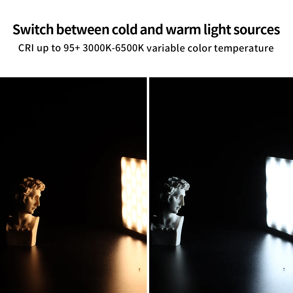 Полноцветсветодиодный LED-светильник VIJIM VL-3 3000-6500k CRI 96 RGB-подсветка для видеосъемки