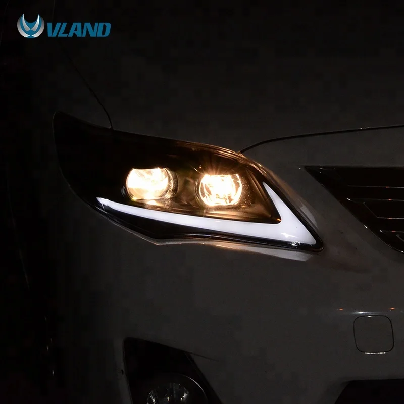 Автомобильные фары светодиодные для Toyota Corolla 2011 13 биксеноновые дальнего и