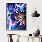 Ностальгический плакат аниме кайдо Луффи, Ретро ророноа Зоро, настенная живопись для украшения дома