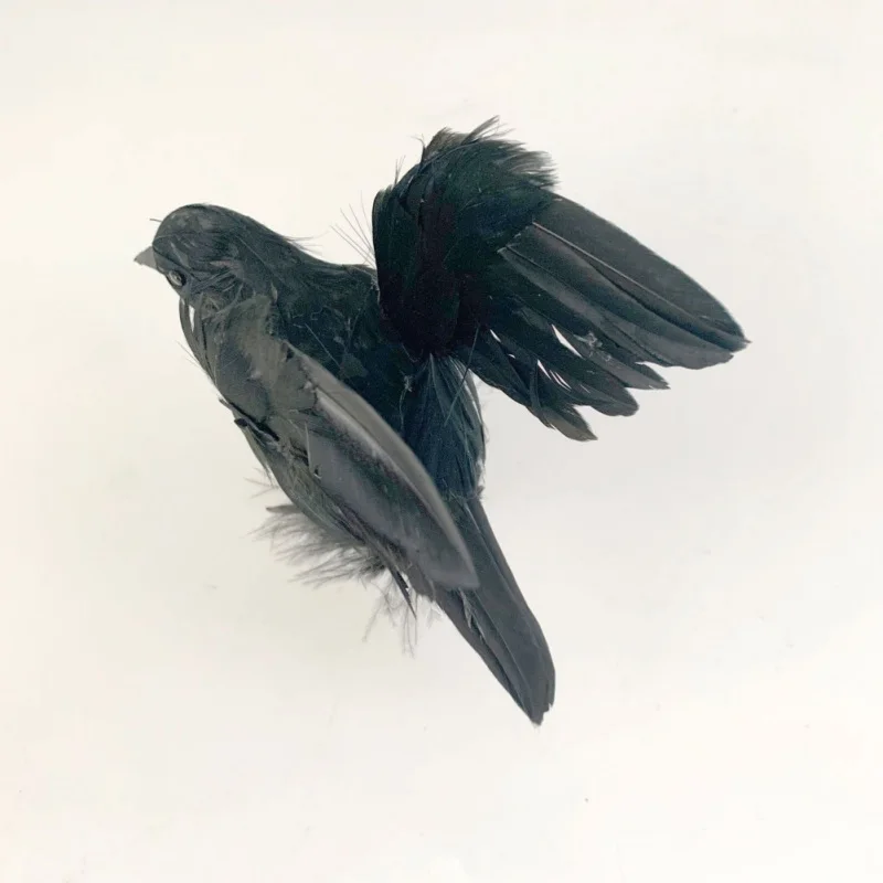 Искусственная черная ворона модель животного птица дом с привидениями Хэллоуин