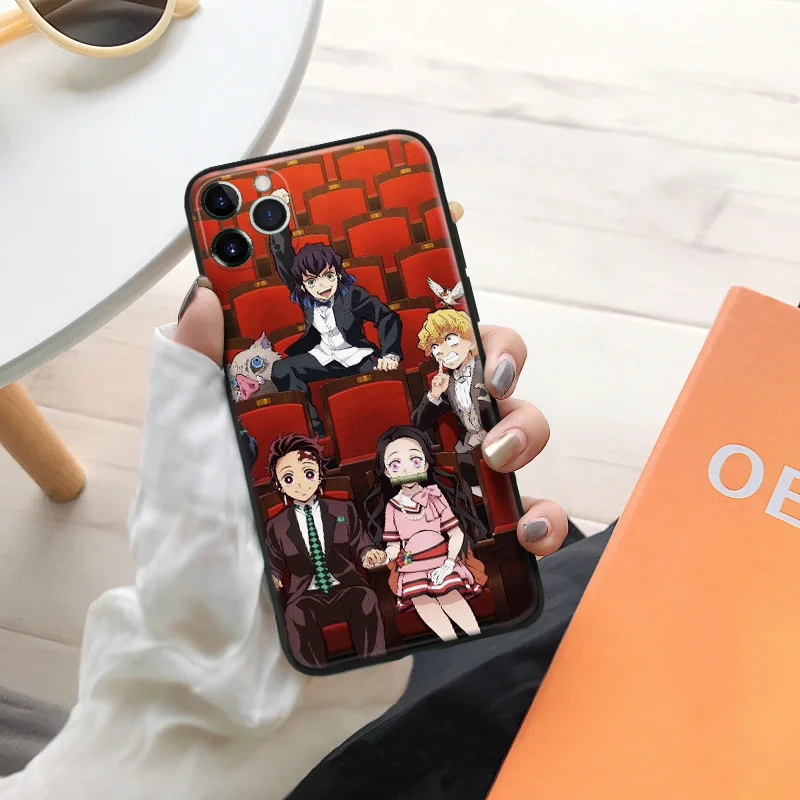 Силиконовый чехол для телефона kimetsu no yaiba Zenitsu Tanjiro Inosuke Nezuko для iPhone se 6 7 8 plus x xr xs 11 12 mini pro max