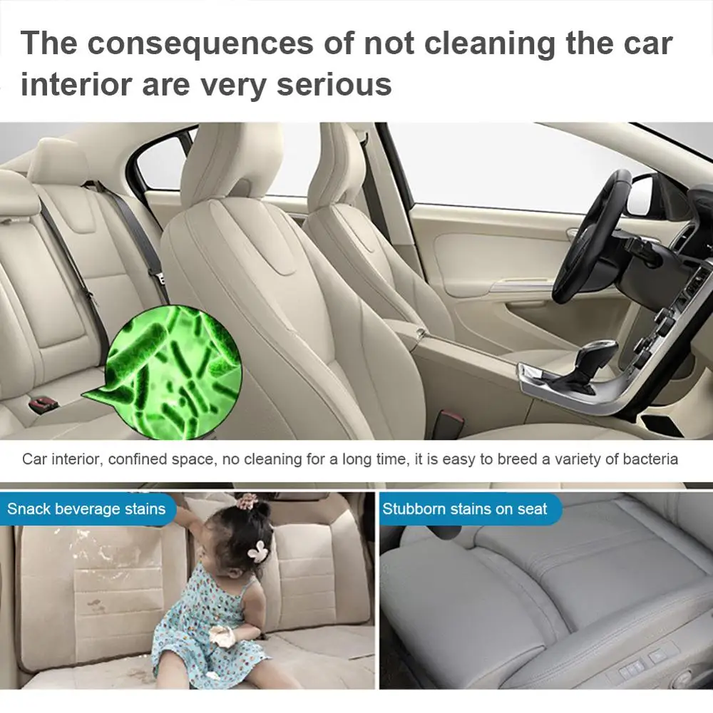 Многофункциональный 100 мл авто сиденье интерьеров чистящее средство для очистки