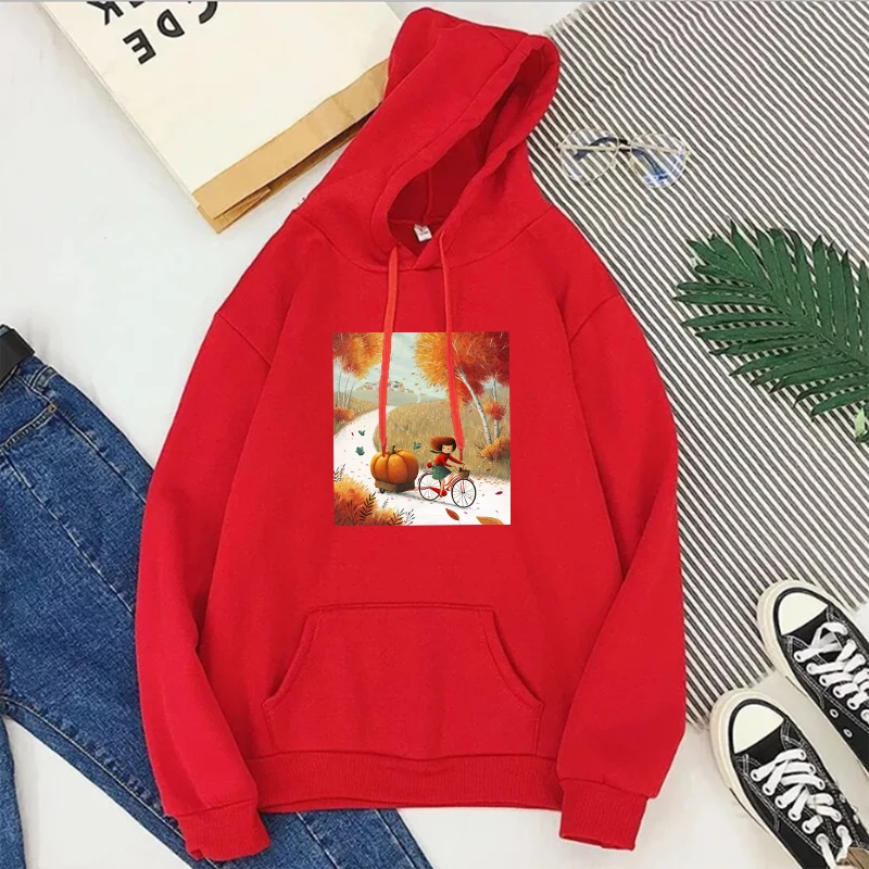 

Pumpkin Halloween Sweatshirt Anime Streetwear Women Halloween 2021 Winter Clothes Women Plus Size Punk Long Sleeve