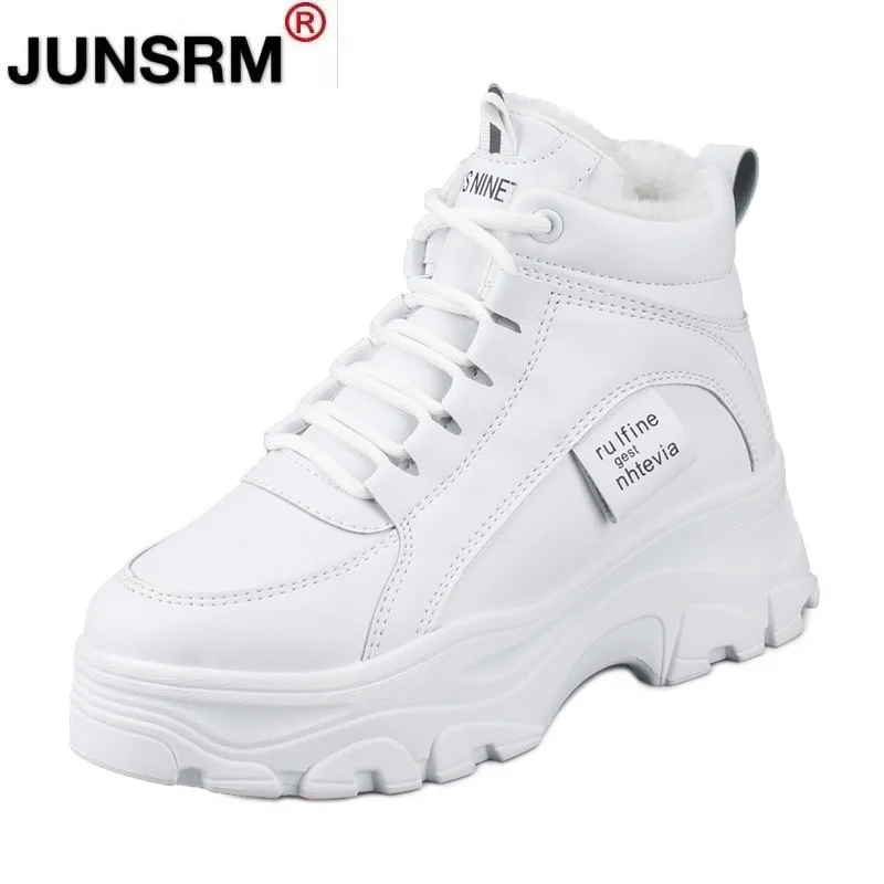 

Women's Casual Sneakers Winter Sneakers with Plush Fur Warm Women's Shoes Women's Shoes with Lacing Women's Shoes On