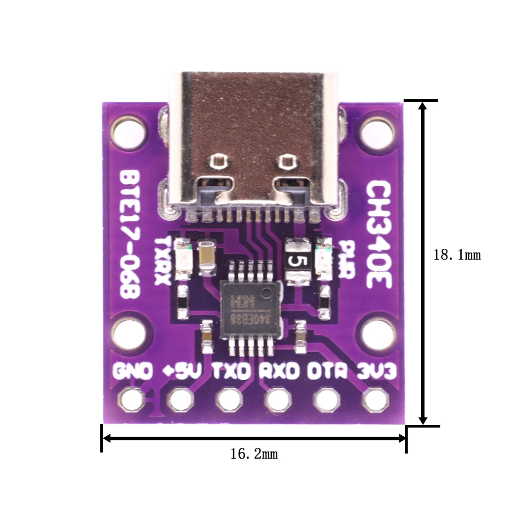 Последовательный преобразователь CH340E MSOP10 USB в TTL 5 В/3 3 В альтернатива CH340G модуль с