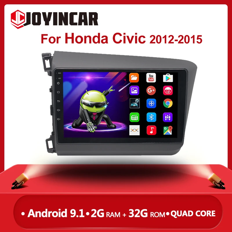 

Автомагнитола 2 din для Honda Civic 2012, 2013, 2014, 2015, Android 9,1, 2 Гб ОЗУ
