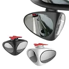 Новое Автомобильное Зеркало для слепых зон, широкоугольное зеркало с поворотом на 360 градусов, регулируемое выпуклое зеркало заднего вида, автомобильное зеркало с передним колесом