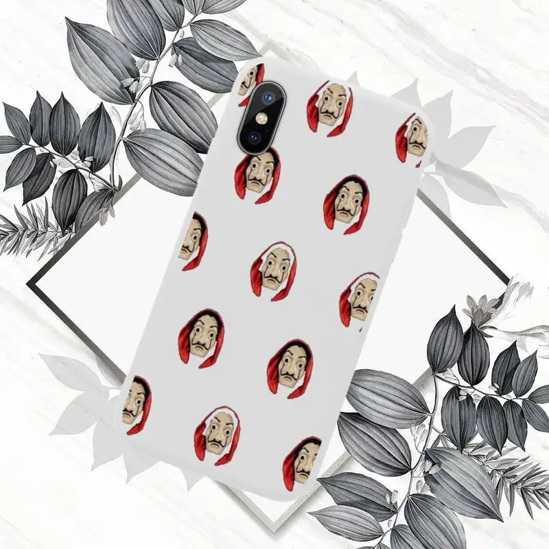 

Spain TV Money Heist House Paper Phone Case White Candy Color for iPhone 11 12 mini pro XS MAX 8 7 6 6S Plus X SE 2020 XR