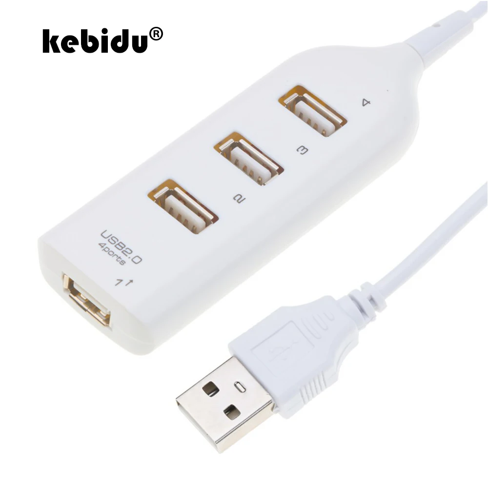 4-портовый разветвитель kebidu USB 2 0 высокоскоростной адаптер для ПК ноутбука Windows Vista