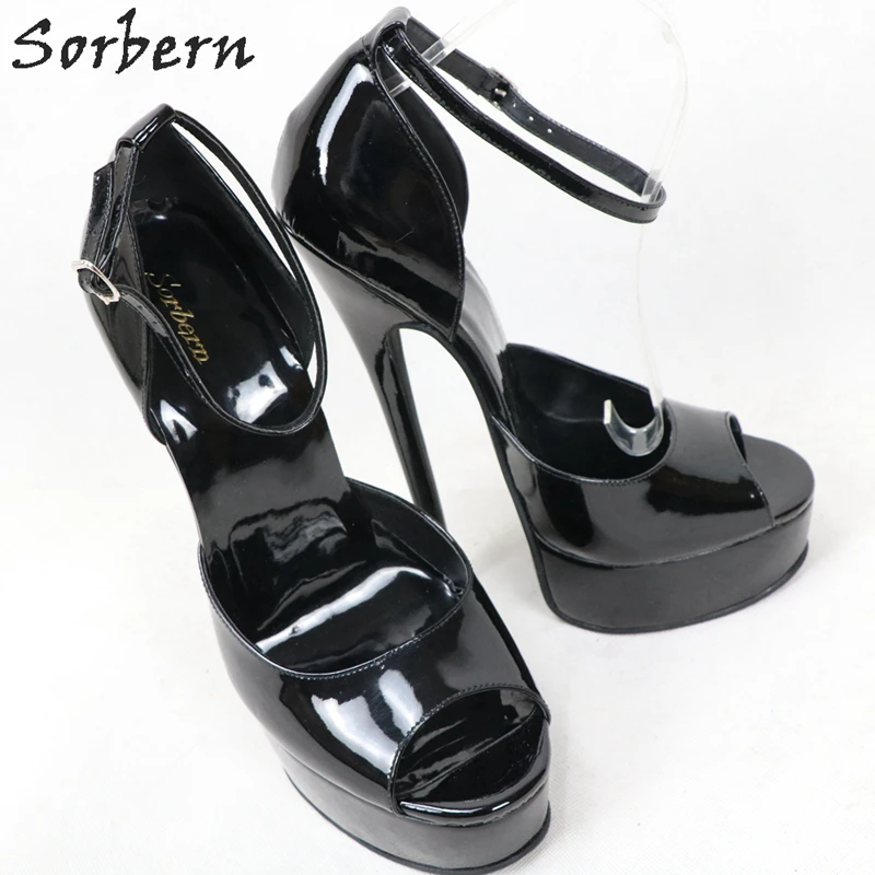 Женские босоножки на очень высоком каблуке 20 см с открытым носком|Боссоножки и