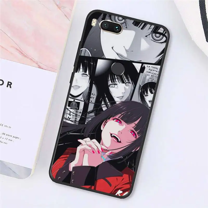 

Crazy Excitement Manga Kakegurui Phone Cases For Xiaomi Redmi note 7 8 9 t k30 max3 9 s 10 pro lite Luxury brand shell funda
