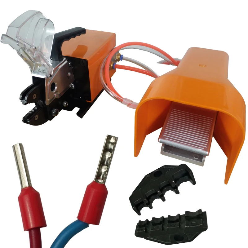 Бесплатная доставка пневматические обжимные инструменты для видов клемм ОБЖИМНАЯ машина с 4 наборами