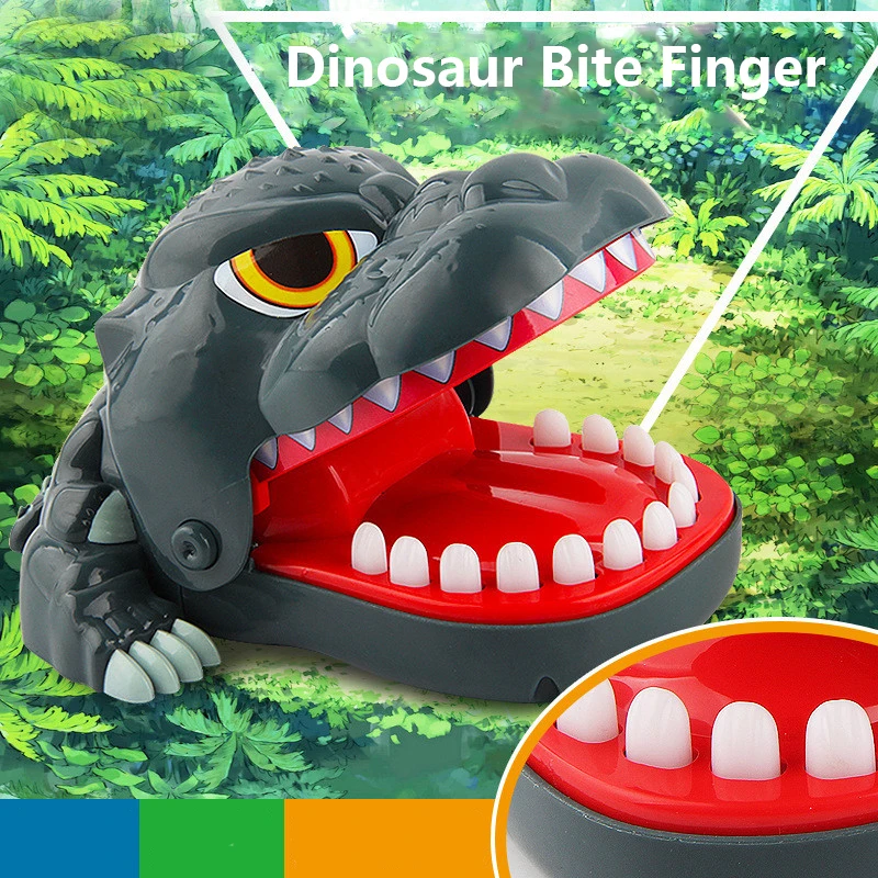 

Creative Dinosaur Mouth Dentist Bite Finger Game Toy Funny Biting Finger Jokes Games Toys Family Interactive Novelty Gag Trick