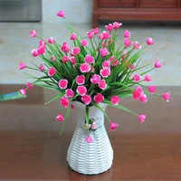 the living room and bedroom are decorated with plastic artificial flowers imitation dried flowers bundle ornaments imitation