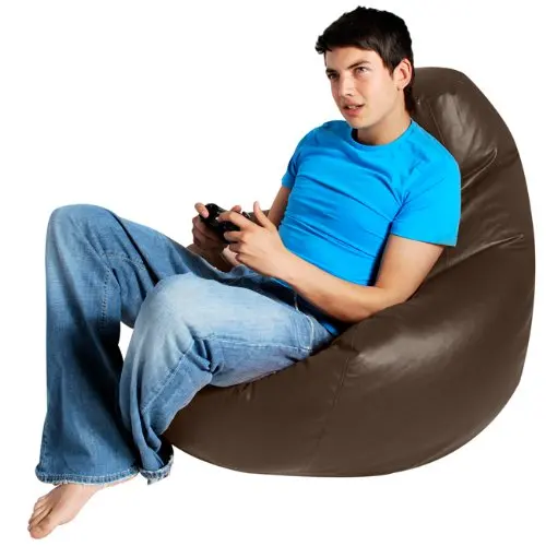 Большой коричневый геометрический зиггий рисунок слеза бобовый мешок чехол